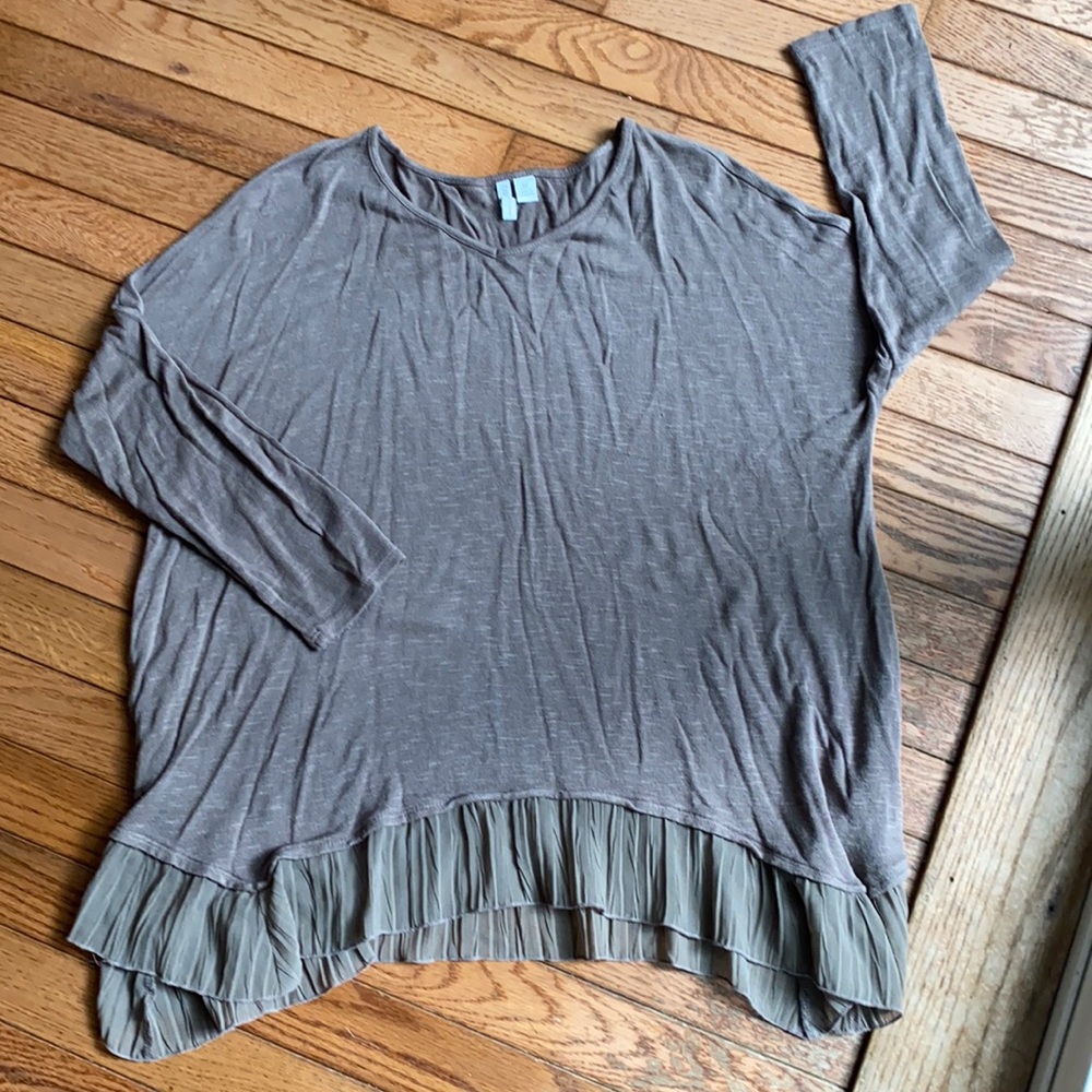 Light brown 3/4 sleeve